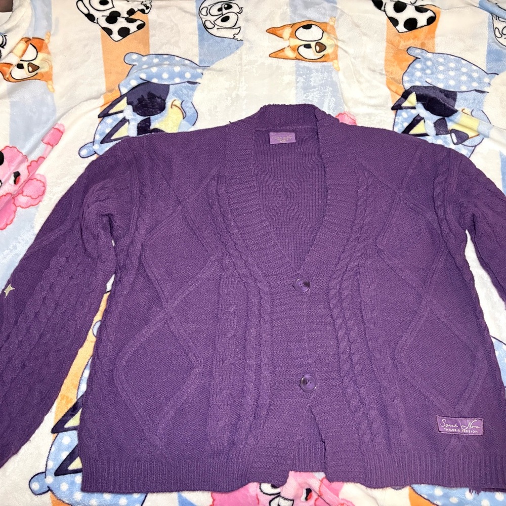 Taylor Swift Purple Women's Cardigan